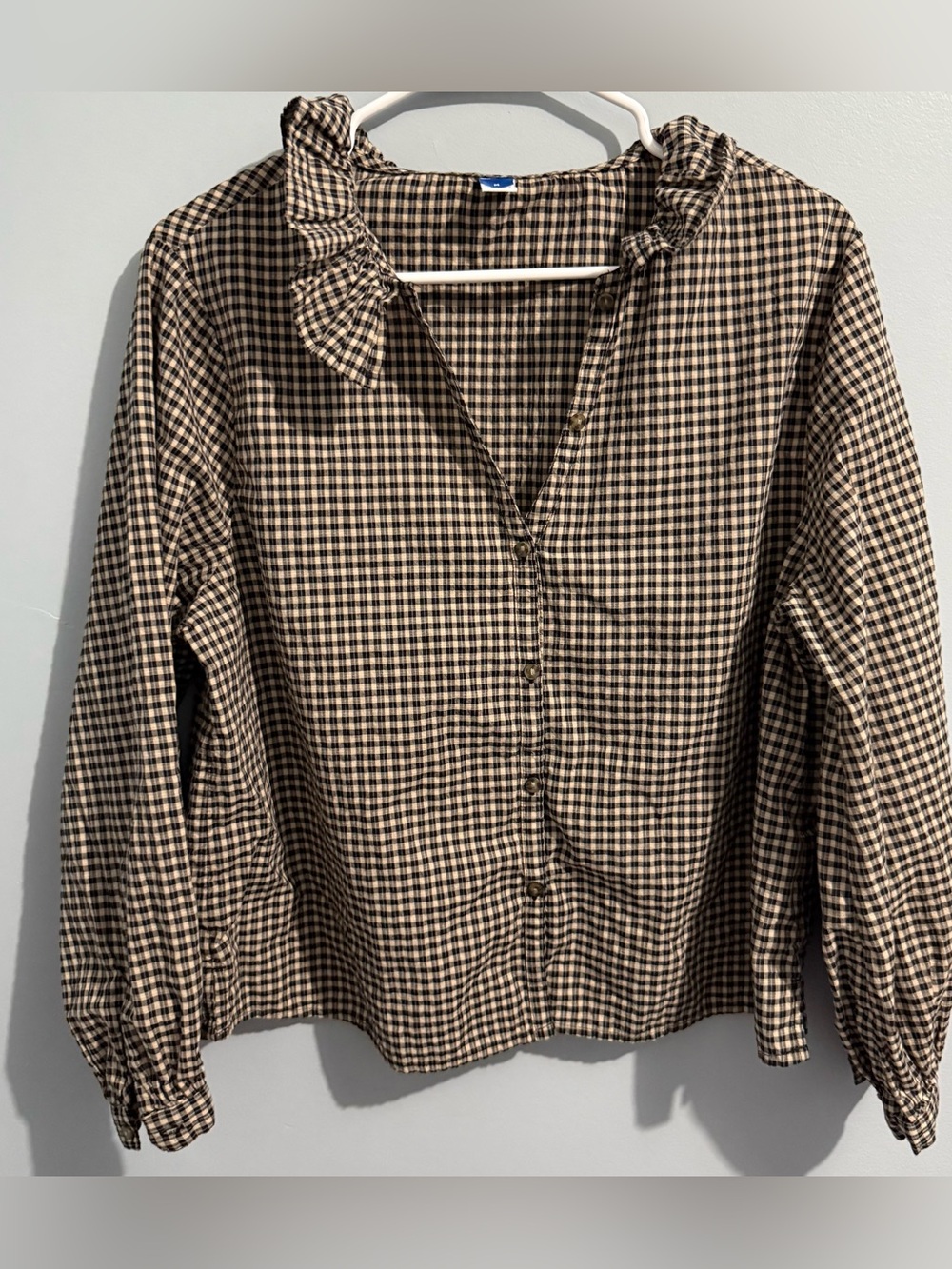 Old Navy Brown & Black Blouse Size Medium